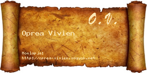 Oprea Vivien névjegykártya